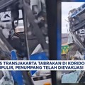 Video: Dua Bus Transjakarta Tabrakan di Koridor 13 Arah Cipulir