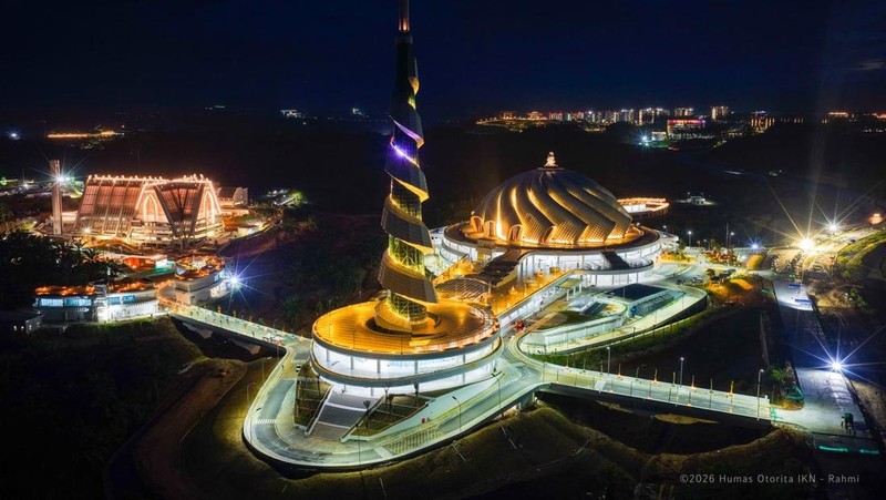 Masjid Negara Ibu Kota Nusantara (IKN). (Dok. Humas Otorita IKN/Rahmi)