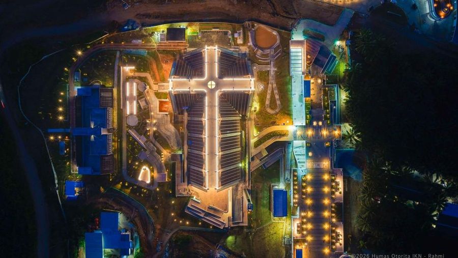 Status Basilika Santo Fransiskus Xaverius di IKN masih menunggu persetujuan Vatikan, pembangunan gereja hampir rampung dan ditargetkan diresmikan Juli. (Dok. Humas Otorita IKN)