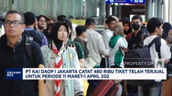 Video: Periode Lebaran, PT KAI Daop I Jakarta Jual 480 Ribu Tiket