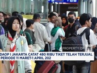 Video: Periode Lebaran, PT KAI Daop I Jakarta Jual 480 Ribu Tiket
