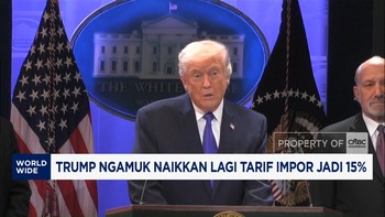 Video: Trump Ngamuk Naikkan Lagi Tarif Impor Jadi 15%