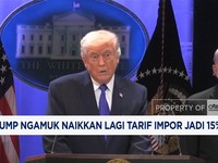 Video: Trump Ngamuk Naikkan Lagi Tarif Impor Jadi 15%