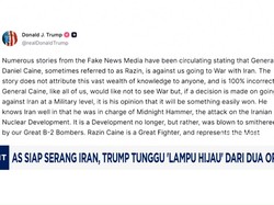 Video: AS Siap Serang Iran, Trump Tunggu 'Lampu Hijau' Dari 2 Orang