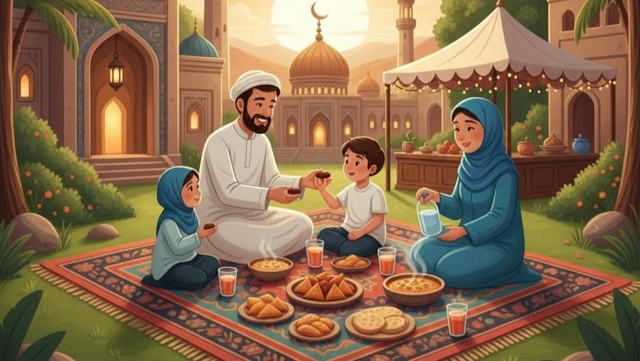 Ilustrasi berbuka puasa