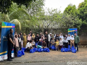 Ramadan Berbagi, TRANS7 Bagikan Sembako dan Takjil ke Anak Yatim-Dhuafa