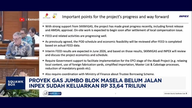 Video: Blok Masela Belum Jalan, Inpex Sudah Keluar Duit Rp33,6 Triliun
