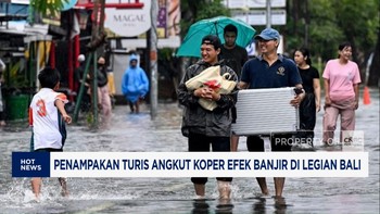Video: Efek Banjir Bali, Turis Angkut Koper-AS Klaim Menang Dengan RI