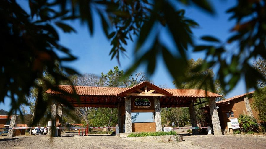Foto udara menampilkan kawasan Tapalpa Country Club di Jalisco, Meksiko, Selasa (24/2/2025). (REUTERS/Jose Luis Gonzalez)