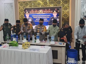Polda Sumsel Musnahkan Narkoba Hasil Tangkapan 3 Bulan Terakhir