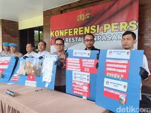 Polresta Denpasar Bongkar 32 Kasus Narkoba, 37 Tersangka Ditangkap