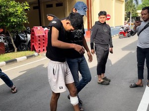 Maling Pikap di Mojokerto Diringkus, Kakinya Dibedil Polisi
