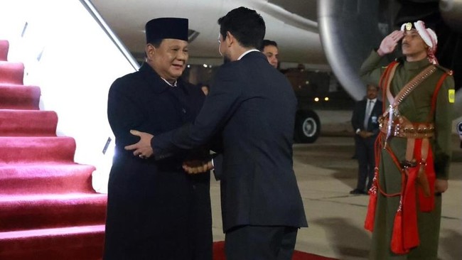 Prabowo Bertemu dengan Raja Abdullah II di Istana Basman Yordania