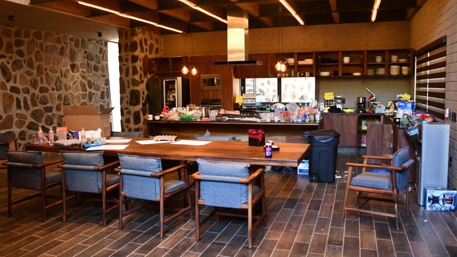 Foto udara menampilkan kawasan Tapalpa Country Club di Jalisco, Meksiko, Selasa (24/2/2025). (REUTERS/Jose Luis Gonzalez)