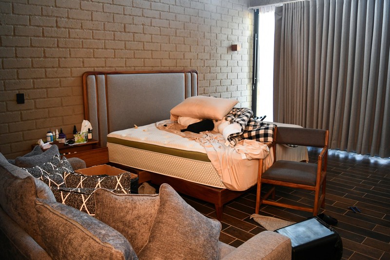 Foto udara menampilkan kawasan Tapalpa Country Club di Jalisco, Meksiko, Selasa (24/2/2025). (REUTERS/Jose Luis Gonzalez)