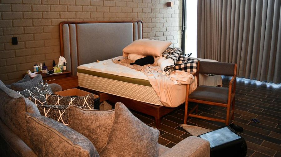 Foto udara menampilkan kawasan Tapalpa Country Club di Jalisco, Meksiko, Selasa (24/2/2025). (REUTERS/Jose Luis Gonzalez)