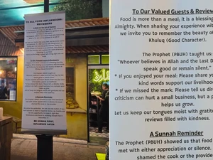 Viral! Spanduk Bazar Ramadan Ingatkan Influencer Beri Ulasan Sopan