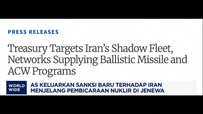 Video: AS Keluarkan Sanksi Baru Bagi Iran Jelang Pertemuan di Swiss