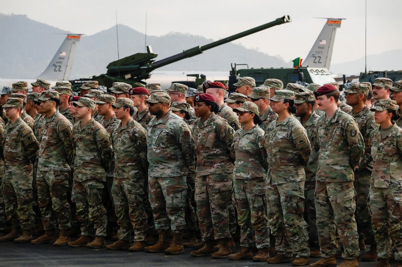 Cobra Gold, latihan militer multilateral tahunan terbesar Asia, di provinsi Chonburi, Thailand, Kamis (26/2/2026). (REUTERS/Chalinee Thirasupa)