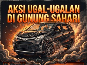 Sang Pengemudi Calya Viral Berulah Brutal