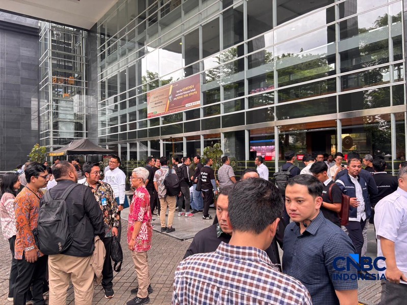 Kondisi Pengadilan Tipikor jelang vonis hakim terhadap 9 terdakwa kasus minyak hari ini, Kamis (26/2/2026). (CNBC Indonesia/Firda Dwi Muliawati)