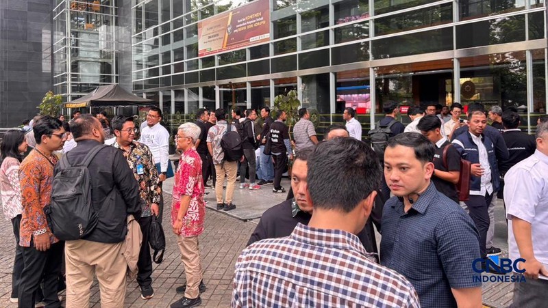 Kondisi Pengadilan Tipikor jelang vonis hakim terhadap 9 terdakwa kasus minyak hari ini, Kamis (26/2/2026). (CNBC Indonesia/Firda Dwi Muliawati)