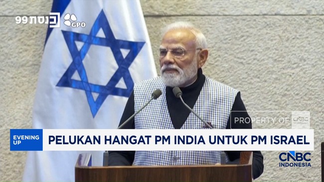 Video: Pelukan Hangat PM India Untuk PM Israel