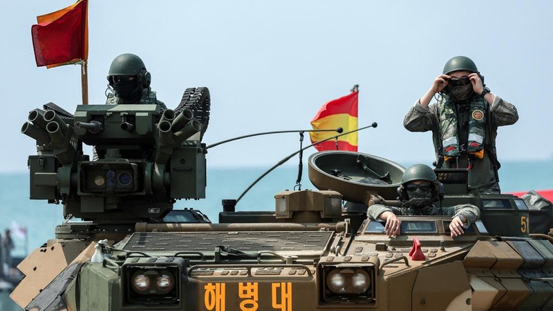 Cobra Gold, latihan militer multilateral tahunan terbesar Asia, di provinsi Chonburi, Thailand, Kamis (26/2/2026). (REUTERS/Chalinee Thirasupa)