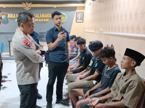 16 Pemuda di Surabaya Ditangkap Saat Mau Perang Sarung Bawa Senjata Tajam