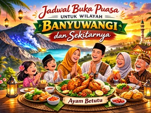 Jadwal Buka Puasa Banyuwangi dan Sekitarnya Hari Ini 2 Maret 2026