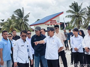 Cek Kampung Nelayan Merah Putih, Trenggono Langsung Tegur Kontraktor