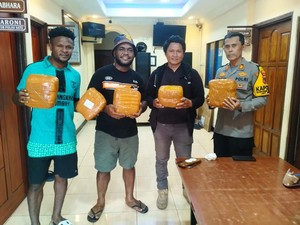 Polisi Gagalkan Penyelundupan 6 Kg Ganja di Jayapura, 2 Orang Ditangkap
