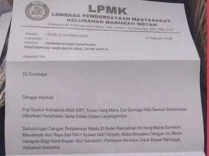 Pemkot Surabaya Sanksi Ketua LPMK Manukan Wetan yang Pungli THR ke Warga