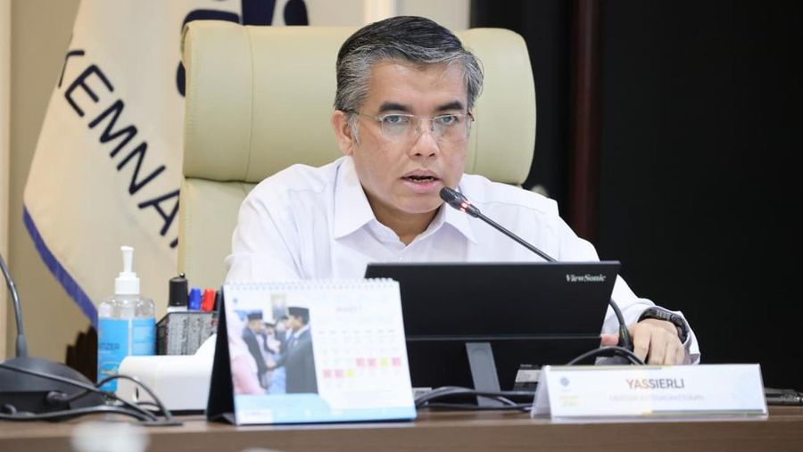 Menaker Yassierli saat mengumumkan program vokasi nasional 2026. (Dok. Kemnaker)