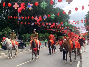 Meriahnya Parade Puncak Perayaan Imlek Nasional di Lapangan Banteng