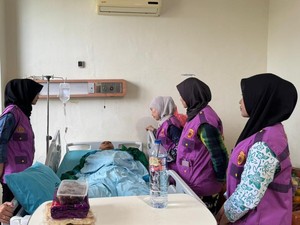 Tim Trauma Healing Polda Riau Beri Pendampingan Mahasiswi Korban Pembacokan