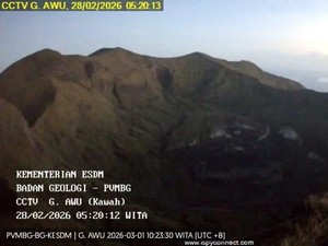Gunung Api Awu Masih Status Waspada, Gempa Vulkanik Dangkal Meningkat