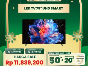 LED TV 75 Inch di Transmart Full Day Sale Diskon!