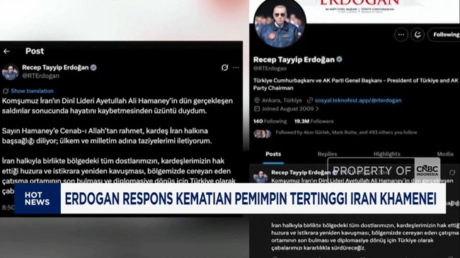 Video: Erdogan Respons Kematian Khamenei - Wapres Try Sutrisno Wafat