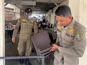 6 Rumah Makan di Gorontalo Langgar Jam Operasional Ramadan, Kursi-Meja Disita