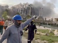 Detik-Detik Drone Iran Hantam Kilang Minyak Saudi Aramco di Arab