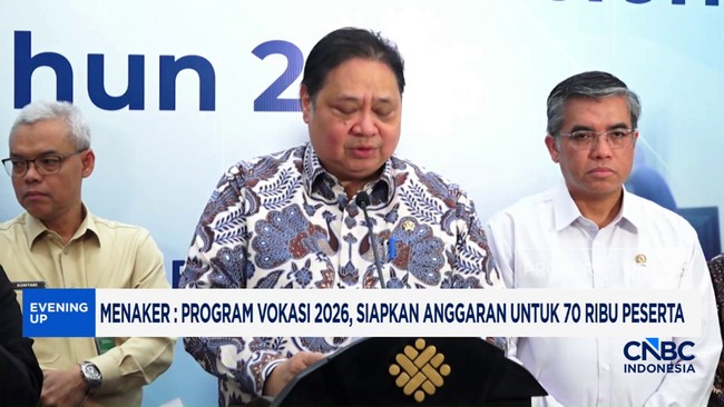 Menaker : Program Vokasi 2026, Siapkan Anggaran Untuk 70.000 Peserta