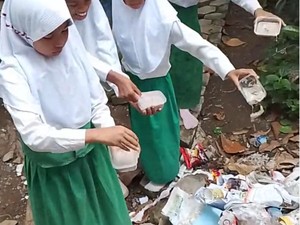 Viral Siswa Buang Menu MBG di Bima, Pihak SPPG Beri Penjelasan