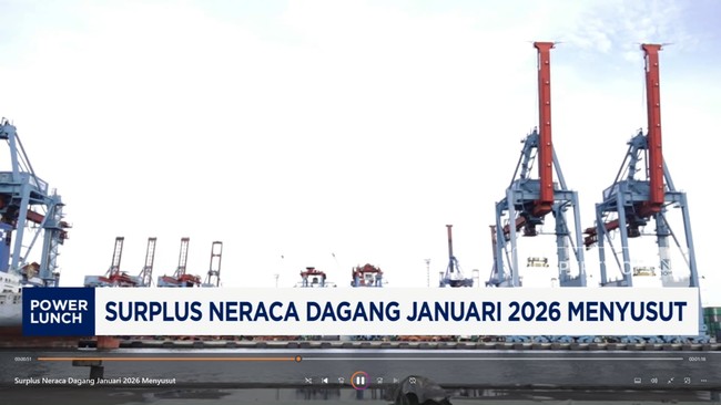 Video: Surplus Neraca Dagang Januari 2026 Menyusut Jadi USD 950 Juta