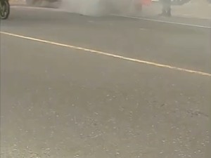 Bus Trans Semarang Terbakar di Jalan Dr Wahidin Candisari