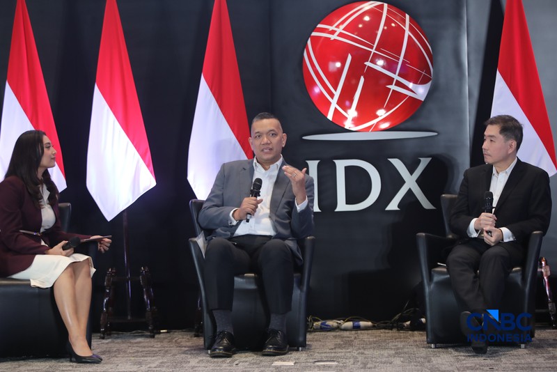 Suasana seminar acara Market Outlook 2026 di Bursa Efek Indonesia, Jakarta, Selasa (3/3/2026). (CNBC Indonesia/Faisal Rahman)