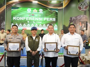 Menhut Beri Penghargaan Polda Riau Atas Pengungkapan Perburuan Gajah