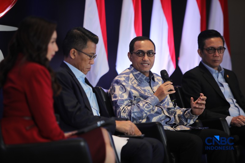 Suasana seminar acara Market Outlook 2026 di Bursa Efek Indonesia, Jakarta, Selasa (3/3/2026). (CNBC Indonesia/Faisal Rahman)
