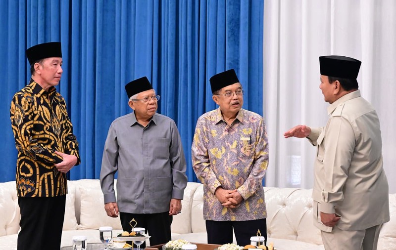 Prabowo Undang Mantan Presiden dan Wakil Presiden RI. (Muchlis Jr - Biro Pers Sekretariat Presiden)