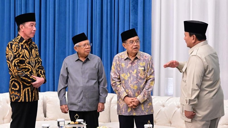 Prabowo Undang Mantan Presiden dan Wakil Presiden RI. (Muchlis Jr - Biro Pers Sekretariat Presiden)